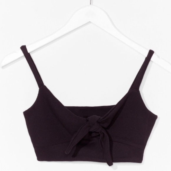 Nasty Gal Tops - Knot Front Crop Top